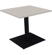 Besprechungstisch communication, 72cm (H), 80x80cm (BxT), rechteckig, lichtgrau / anthrazit metallic