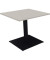 Besprechungstisch communication, 72cm (H), 80x80cm (BxT), rechteckig, lichtgrau / anthrazit metallic