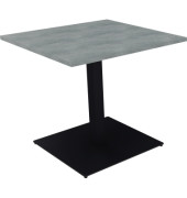 Besprechungstisch communication 810018883, 72cm (H), 80x80cm (BxT), rechteckig, beton hell / anthrazit metallic