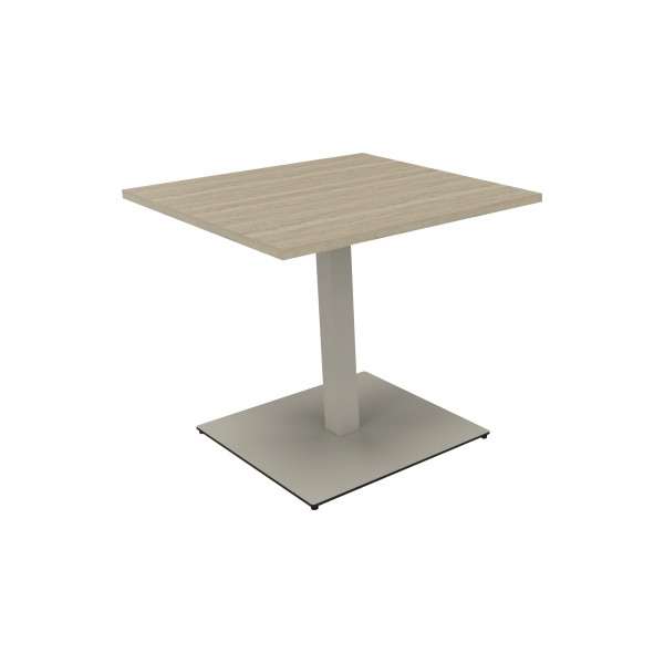 4003969065482 - Besprechungstisch communication 72cm (H) 80x80cm (BxT) rechteckig eiche natur   silber 4003969065482 Soennecken