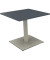 Besprechungstisch communication 810018982, 72cm (H), 80x80cm (BxT), rechteckig, lavagrau / silber