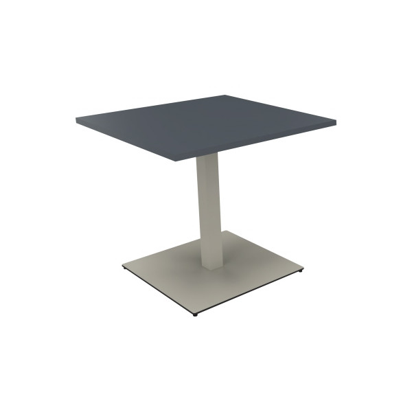 4003969065499 - Besprechungstisch communication 72cm (H) 80x80cm (BxT) rechteckig lavagrau   silber 4003969065499 Soennecken