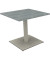 Besprechungstisch communication 810018983, 72cm (H), 80x80cm (BxT), rechteckig, beton hell / silber