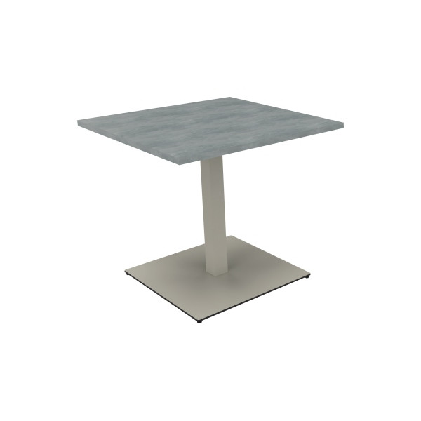 4003969065468 - Besprechungstisch communication 72cm (H) 80x80cm (BxT) rechteckig beton hell   silber 4003969065468 Soennecken