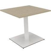 Besprechungstisch communication 810019071, 72cm (H), 80x80cm (BxT), rechteckig, eiche natur / weiß