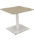 Besprechungstisch communication 810019071, 72cm (H), 80x80cm (BxT), rechteckig, eiche natur / weiß