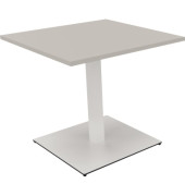 Besprechungstisch communication 810019081, 72cm (H), 80x80cm (BxT), rechteckig, lichtgrau / weiß