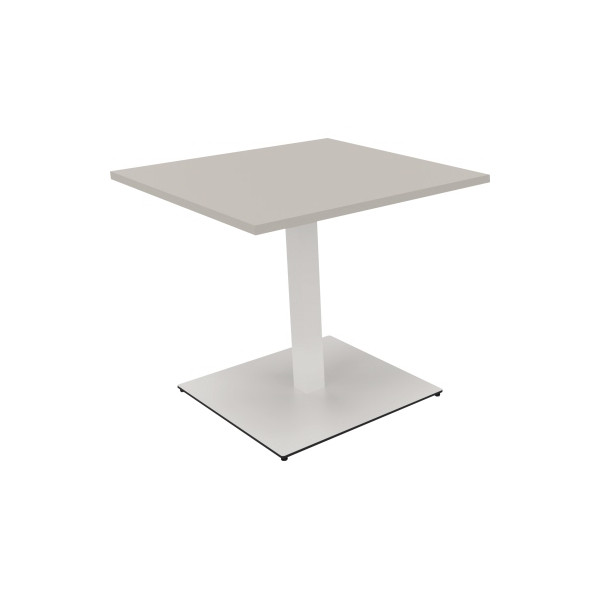 4003969065567 - Besprechungstisch communication 72cm (H) 80x80cm (BxT) rechteckig lichtgrau   weiß 4003969065567 Soennecken