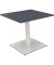 Besprechungstisch communication 810019082, 72cm (H), 80x80cm (BxT), rechteckig, lavagrau / weiß