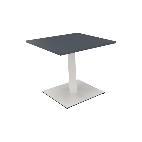 4003969065550 - Besprechungstisch communication 72cm (H) 80x80cm (BxT) rechteckig lavagrau   weiß 4003969065550 Soennecken