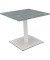 Besprechungstisch communication 810019083, 72cm (H), 80x80cm (BxT), rechteckig, beton hell / weiß