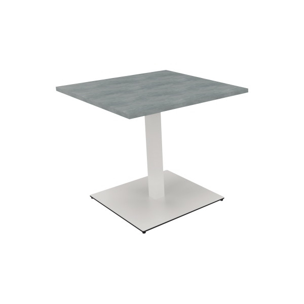 4003969065529 - Besprechungstisch communication 72cm (H) 80x80cm (BxT) rechteckig beton hell   weiß 4003969065529 Soennecken