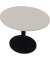 Besprechungstisch communication, 72cm (H), 100x100cm (BxT), rund, lichtgrau / anthrazit metallic