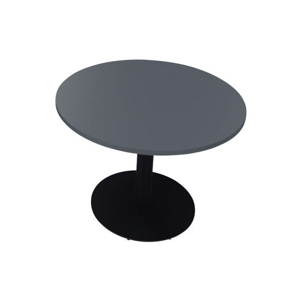 4003969065796 - Besprechungstisch communication 72cm (H) 100x100cm (BxT) rund lavagrau   anthrazit metallic 4003969065796 Soennecken