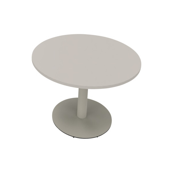 4003969065864 - Besprechungstisch communication 810019281 72cm (H) rund lichtgrau   silberaluminium 4003969065864 Soennecken