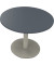 Besprechungstisch communication, 72cm (H), 100x100cm (BxT), rund, lavagrau / silber