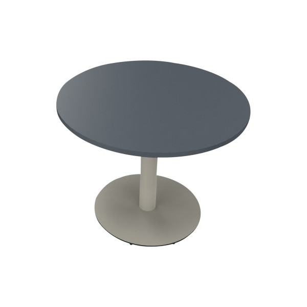 4003969065857 - Besprechungstisch communication 810019282 72cm (H) rund lavagrau   silberaluminium 4003969065857 Soennecken