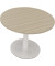 Besprechungstisch communication 810019371, 72cm (H), 100x100cm (BxT), rund, eiche natur / weiß