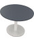 Besprechungstisch communication 810019382, 72cm (H), 100x100cm (BxT), rund, lavagrau / weiß