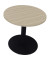 Besprechungstisch communication 810019471, 72cm (H), 80x80cm (BxT), rund, eiche natur / anthrazit metallic