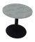 Besprechungstisch communication 810019483, 72cm (H), 80x80cm (BxT), rund, beton hell / anthrazit metallic