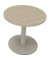 Besprechungstisch communication 810019571, 72cm (H), 80x80cm (BxT), rund, eiche natur / silber