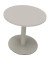 Besprechungstisch communication, 72cm (H), 80x80cm (BxT), rund, lichtgrau / silber