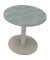 Besprechungstisch communication 810019583, 72cm (H), 80x80cm (BxT), rund, beton hell / silber