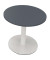 Besprechungstisch communication, 72cm (H), 80x80cm (BxT), rund, lavagrau / wei&szlig;