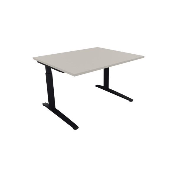 4003969071032 - Schreibtisch All in One 810021481 manuell höhenverstellbar 65-85cm (H) 120x100cm (BxT) rechteckig lichtgrau anthrazitmetal 4003969071032 - Schreibtisch All in One 810021481 manuell höhenverstellbar 65-85cm (H) 120x100cm (BxT) rechteckig lichtgrau anthrazitmetal