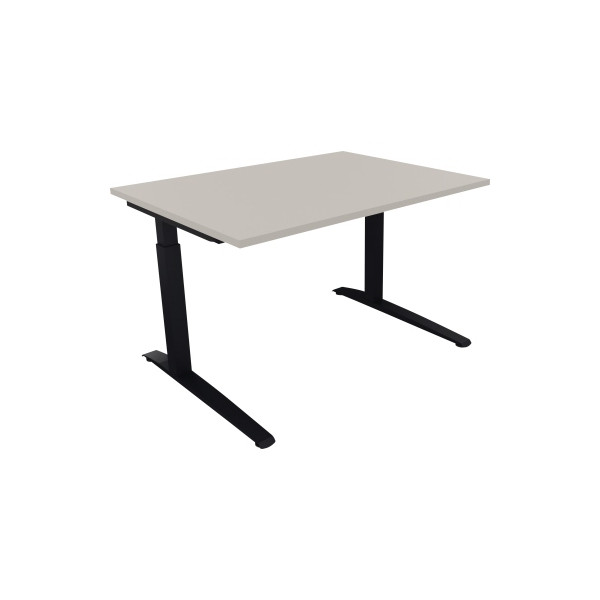 4003969071889 - Schreibtisch All in One 810022681 manuell höhenverstellbar 65-85cm (H) 120x90cm (BxT) rechteckig lichtgrau   anthrazit metal
