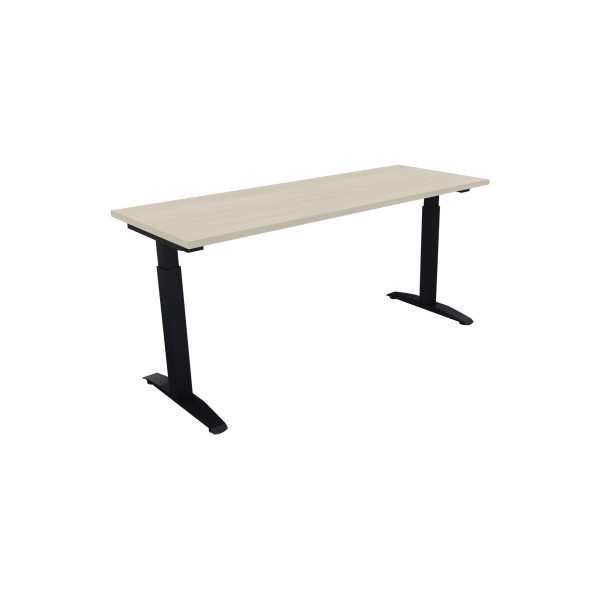 4003969072923 - Schreibtisch All in One 810024772 manuell höhenverstellbar 65-85cm (H) 160x60cm (BxT) rechteckig akazie hell   anthrazit met