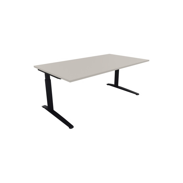4003969073043 - Schreibtisch All in One 810025081 manuell höhenverstellbar 65-85cm (H) 160x70cm (BxT) rechteckig lichtgrau   anthrazit metal