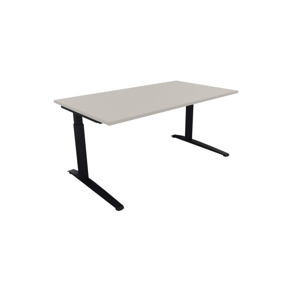 4003969073852 - Schreibtisch All in One 810025381 manuell höhenverstellbar 65-85cm (H) 160x90cm (BxT) rechteckig lichtgrau anthrazit metal 4003969073852 - Schreibtisch All in One 810025381 manuell höhenverstellbar 65-85cm (H) 160x90cm (BxT) rechteckig lichtgrau anthrazit metal