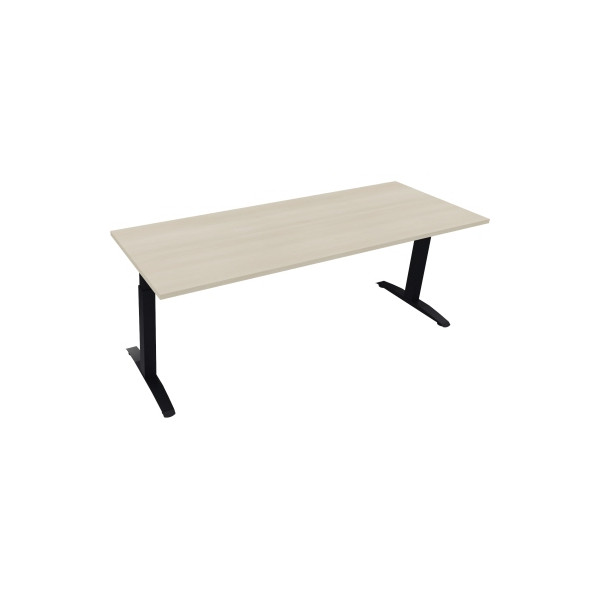 4003969075313 - Schreibtisch All in One 810027772 manuell höhenverstellbar 65-85cm (H) 200x70cm (BxT) rechteckig akazie hell   anthrazit met