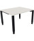 Schreibtisch All in One, manuell höhenverstellbar, 68-82cm (H), 120x100cm (BxT), rechteckig, weiß / anthrazit metallic
