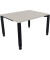 Schreibtisch All in One, manuell höhenverstellbar, 68-82cm (H), 120x100cm (BxT), rechteckig, lichtgrau / anthrazit metallic