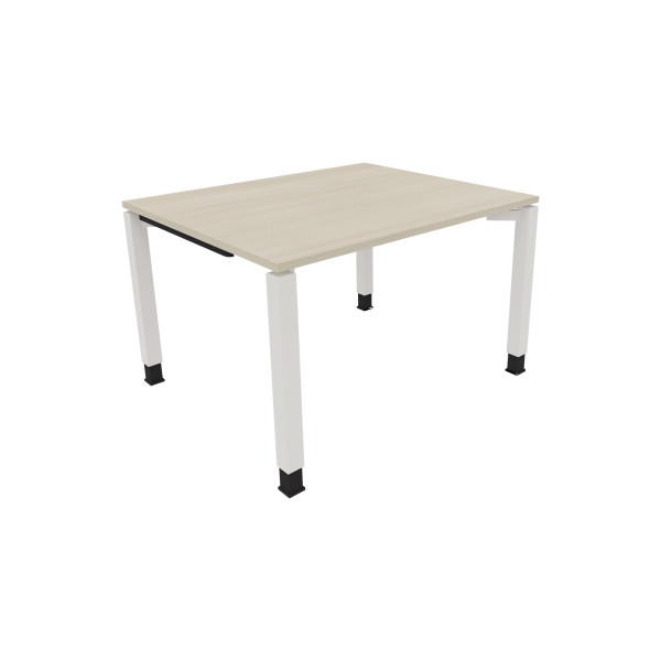 4003969075740 - Schreibtisch All in One 810028872 höhenverstellbar 68-82cm (H) rechteckig akazie hell   verkehrsweiß 4003969075740 Soennecken