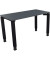 Schreibtisch All in One, manuell höhenverstellbar, 68-82cm (H), 120x60cm (BxT), rechteckig, lavagrau / anthrazit metallic