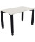 Schreibtisch All in One, manuell höhenverstellbar, 68-82cm (H), 120x70cm (BxT), rechteckig, weiß / anthrazit metallic
