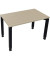 Schreibtisch All in One, manuell höhenverstellbar, 68-82cm (H), 120x70cm (BxT), rechteckig, eiche natur / anthrazit metallic