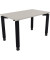 Schreibtisch All in One, manuell höhenverstellbar, 68-82cm (H), 120x70cm (BxT), rechteckig, lichtgrau / anthrazit metallic