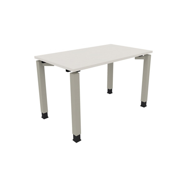 4003969076525 - Schreibtisch All in One 810029301 höhenverstellbar 68-82cm (H) rechteckig diamant weiß   silberaluminium 4003969076525 Soenne