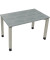 Schreibtisch All in One, manuell höhenverstellbar, 68-82cm (H), 120x70cm (BxT), rechteckig, beton hell / silberaluminium