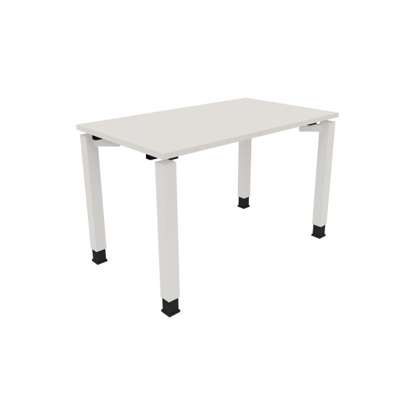 4003969076600 - Schreibtisch All in One 810029401 höhenverstellbar 68-82cm (H) rechteckig diamant weiß   verkehrsweiß 4003969076600 Soennecke