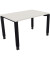 Schreibtisch All in One, manuell höhenverstellbar, 68-82cm (H), 120x80cm (BxT), rechteckig, weiß / anthrazit metallic