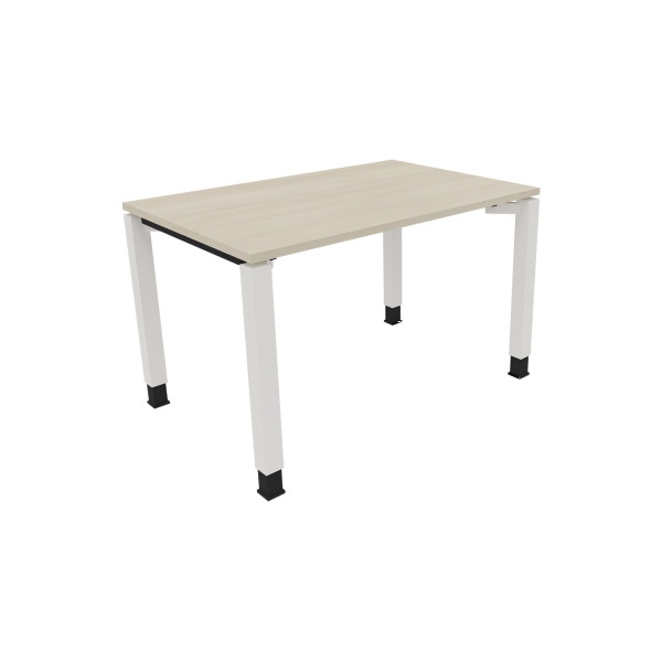 4003969075979 - Schreibtisch All in One 810029772 höhenverstellbar 68-82cm (H) rechteckig akazie hell   verkehrsweiß 4003969075979 Soennecken