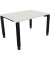 Schreibtisch All in One, manuell höhenverstellbar, 68-82cm (H), 120x90cm (BxT), rechteckig, weiß / anthrazit metallic