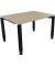 Schreibtisch All in One, manuell höhenverstellbar, 68-82cm (H), 120x90cm (BxT), rechteckig, eiche natur / anthrazit metallic