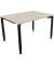 Schreibtisch All in One, manuell höhenverstellbar, 68-82cm (H), 120x90cm (BxT), rechteckig, akazie hell / anthrazit metallic